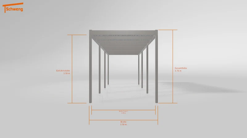 #DE Schweng Flachdachcarport C600 (ID g7gz4n)