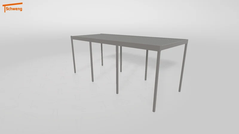 #DE Schweng Flachdachcarport C600 (ID k2ygxk)