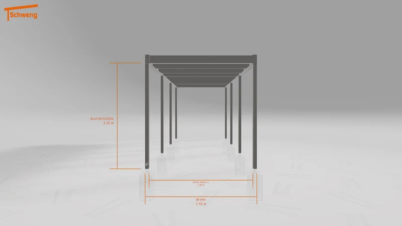 #DE Schweng Flachdachcarport C600 (ID k2ygxk)