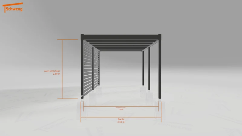#DE Schweng Flachdachcarport C600+ (ID 9wp55y) #MTG