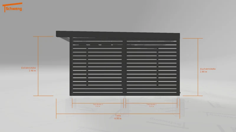 #DE Schweng Flachdachcarport C600+ (ID 9wp55y) #MTG