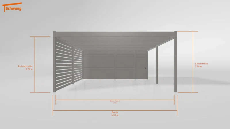 #DE Schweng Flachdachcarport C600 (ID ygn284) #MTG