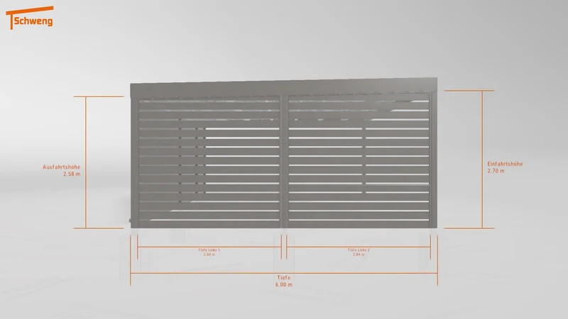 #DE Schweng Flachdachcarport C600 (ID ygn284) #MTG