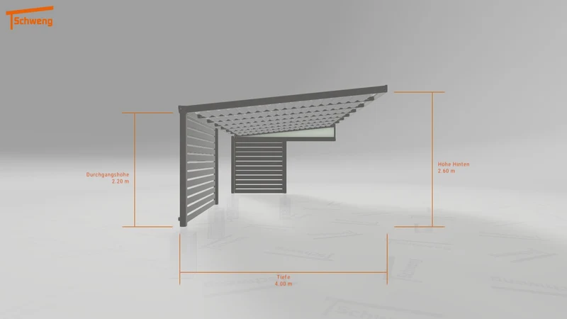 #DE Schweng Terrassenüberdachung S400 (ID w3nyv4)