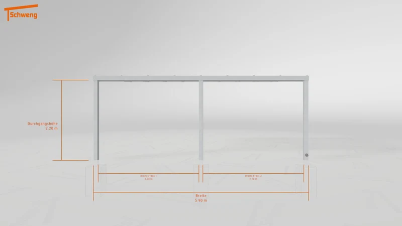 #DE Schweng Terrassenüberdachung S350 (ID dv35db)