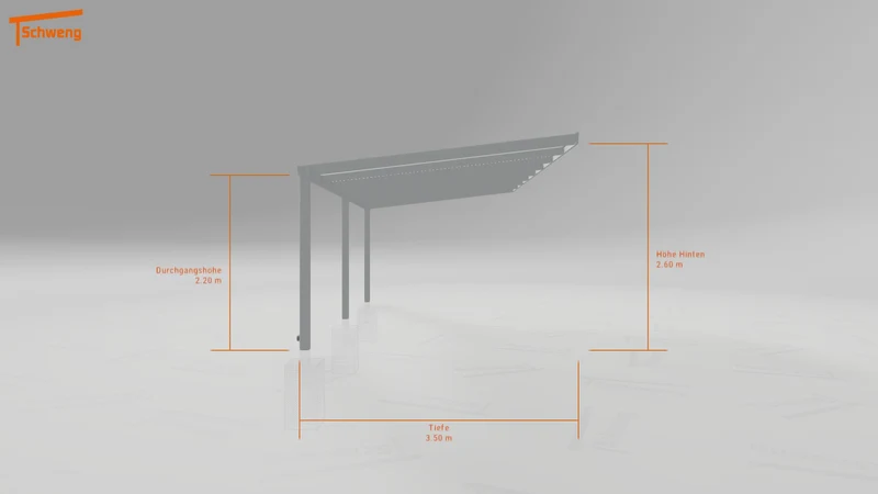 #DE Schweng Terrassenüberdachung S350 (ID dv35db)