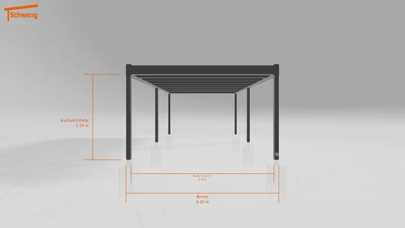 #DE Schweng Flachdachcarport C600+ (ID bkgg7m) #MTG