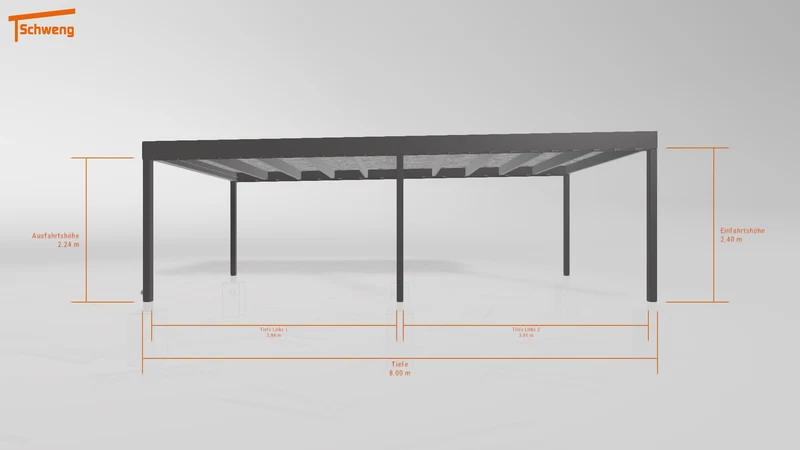 #DE Schweng Flachdachcarport C600+ (ID mj77q9) #MTG
