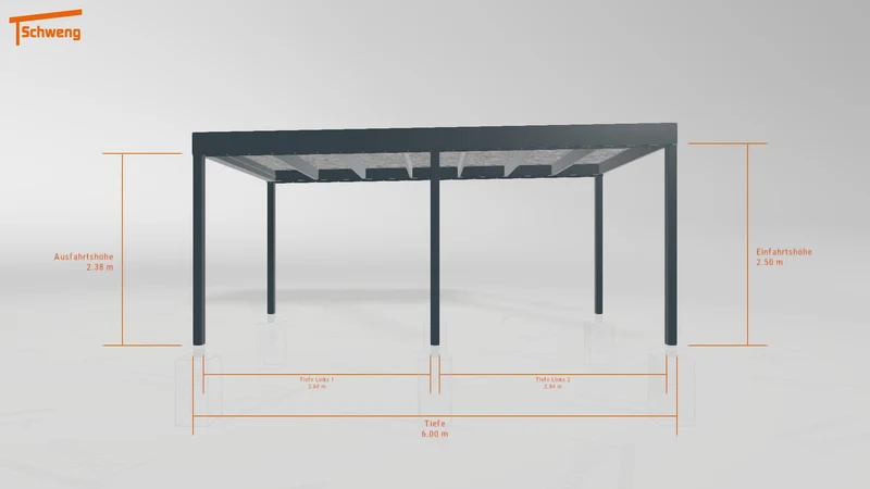 #DE Schweng Flachdachcarport C600+ (ID mj73nj) #MTG