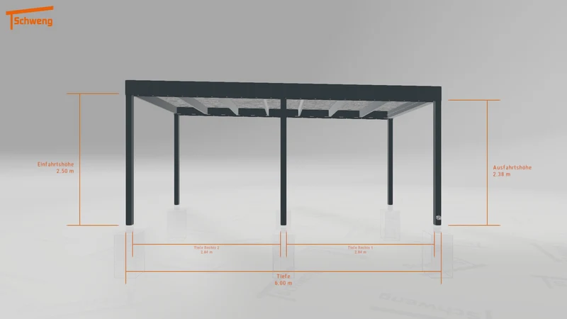 #DE Schweng Flachdachcarport C600+ (ID mj73nj) #MTG