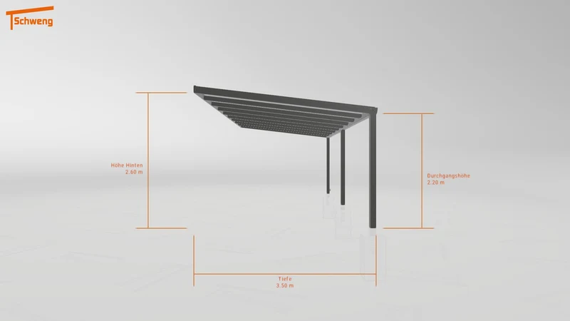 #DE Schweng Terrassenüberdachung S350 (ID mj73gj)