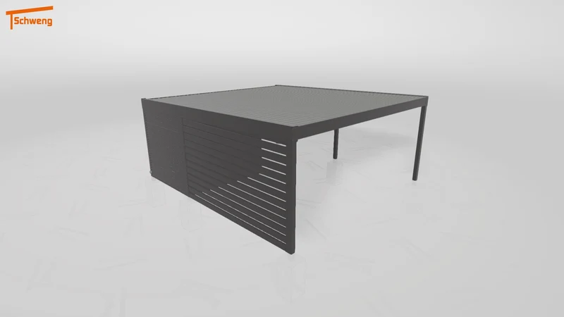 #DE Schweng Flachdachcarport C600+ (ID dv3578)