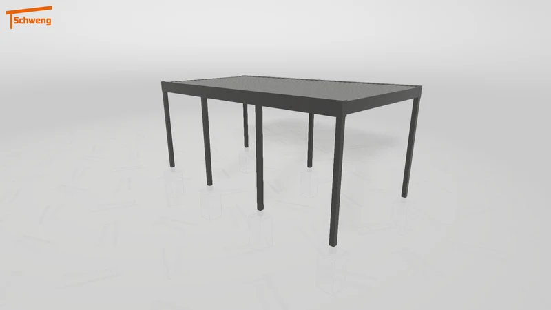 #DE Schweng Flachdachcarport C600 (ID pbjdz8)