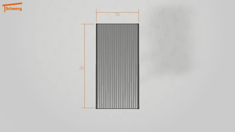 #DE Schweng Flachdachcarport C600 (ID pbjdz8)