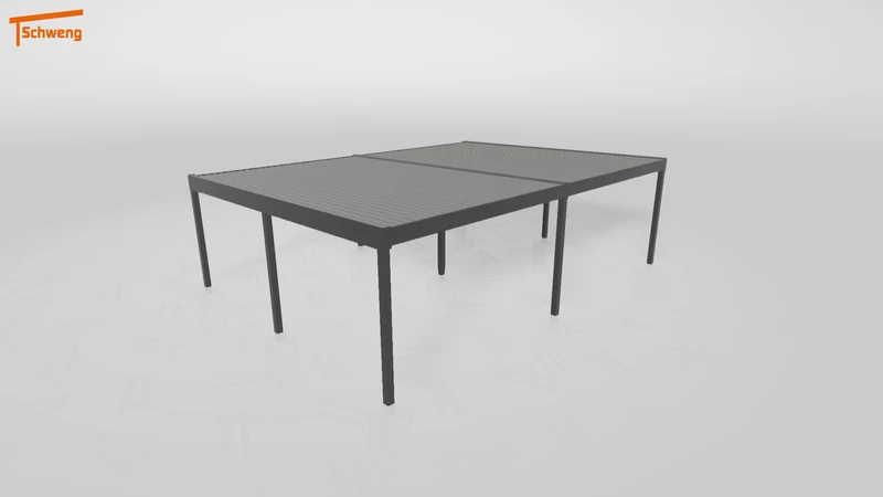 #DE Schweng Flachdachcarport C600 (ID 338k75)