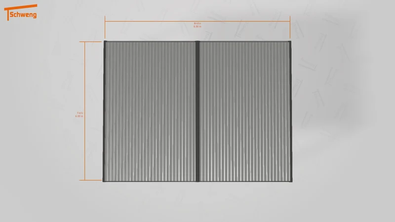 #DE Schweng Flachdachcarport C600 (ID 338k75)