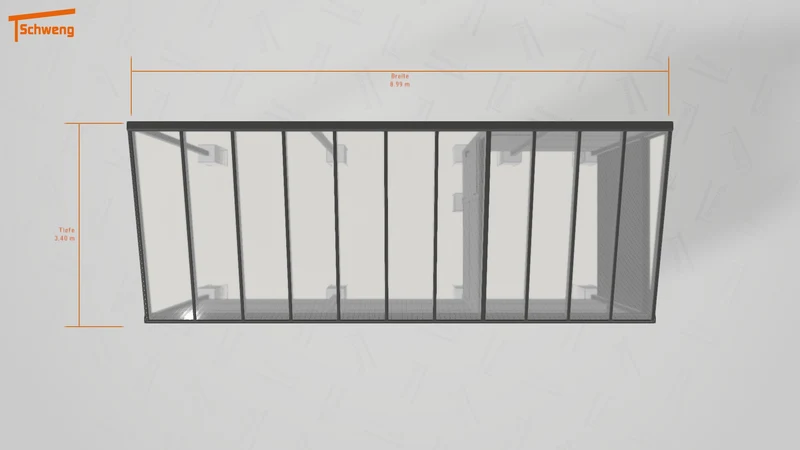 #DE Schweng Pultdachcarport S400 (ID 5mw88d)