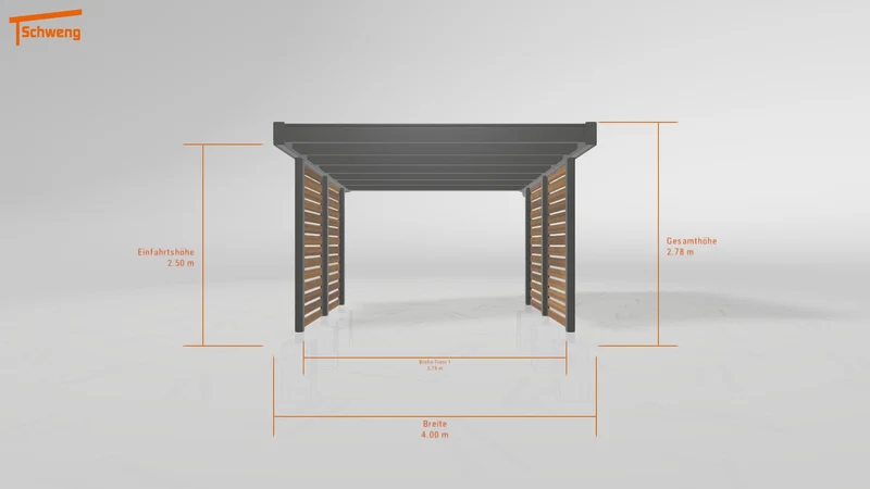 #AT Schweng Flachdachcarport C600+ (ID 5mw8rd)