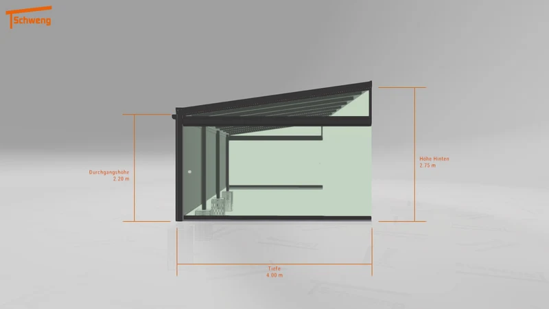 #DE Schweng Terrassenüberdachung S400 (ID 77m2m2)