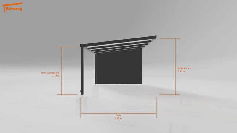 #DE Schweng Terrassenüberdachung S400 (ID w3nn2y)