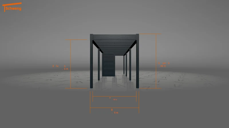 #DE Schweng Flachdachcarport C600+ (ID ygnkv3) #MTG