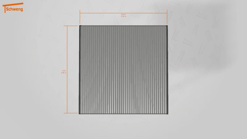 #DE Schweng Flachdachcarport C600+ (ID k2y3r5)