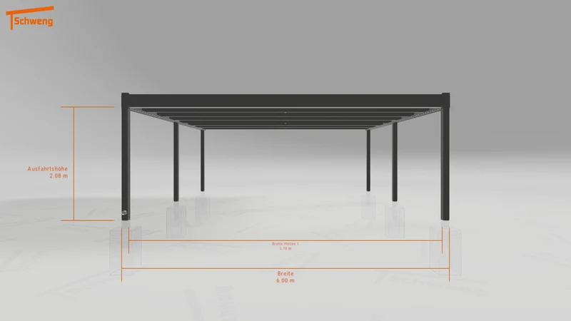 #DE Schweng Flachdachcarport C600+ (ID v4rd97)