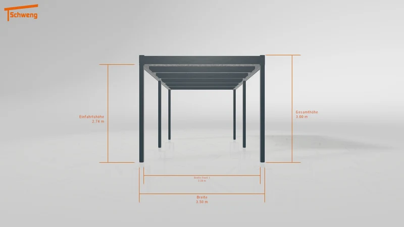 #DE Schweng Flachdachcarport C600 (ID g7g8yr)