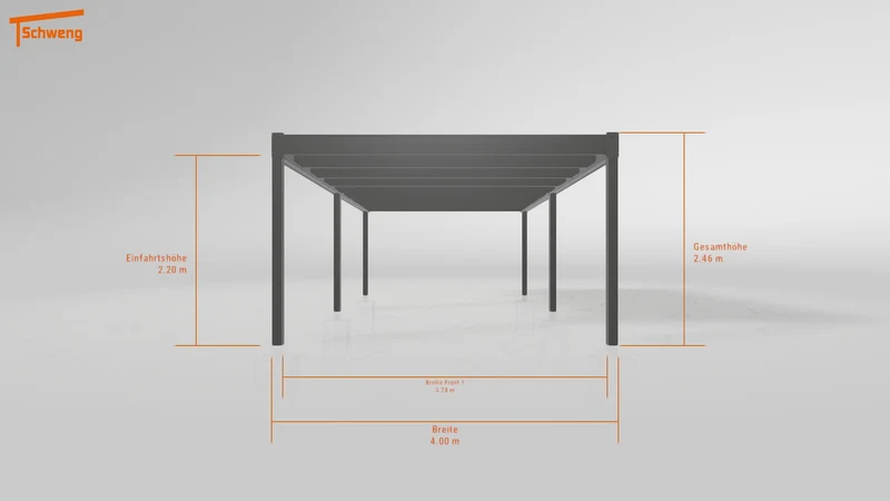 #CH Schweng Flachdachcarport C600 (ID x7n3jw)