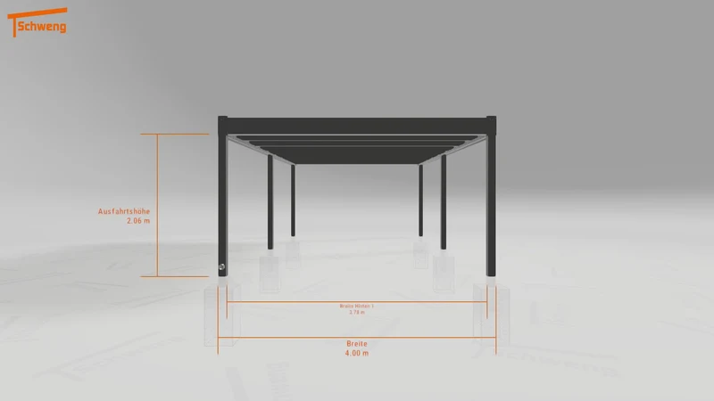 #CH Schweng Flachdachcarport C600 (ID x7n3jw)