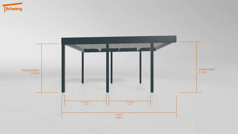 #DE Schweng Flachdachcarport C600 (ID 2qxkw7) #MTG