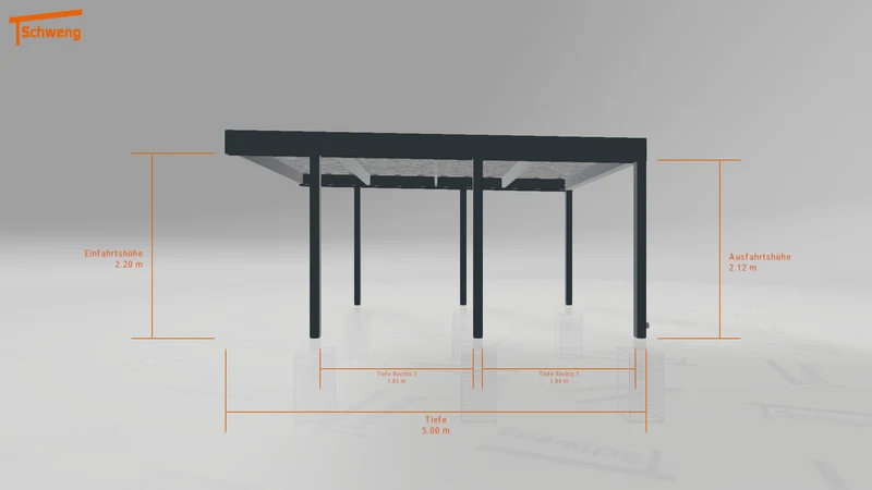 #DE Schweng Flachdachcarport C600 (ID 2qxkw7) #MTG