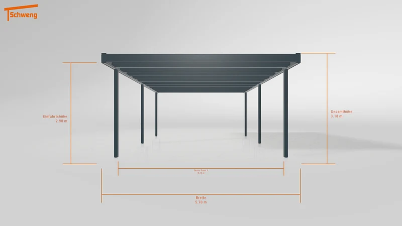 #DE Schweng Flachdachcarport C600+ (ID qdwn5z) #MTG