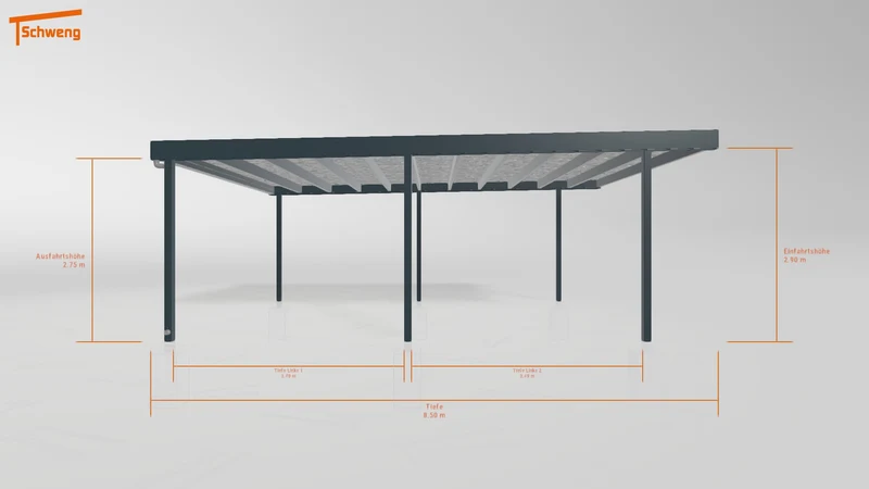 #DE Schweng Flachdachcarport C600+ (ID qdwn5z) #MTG