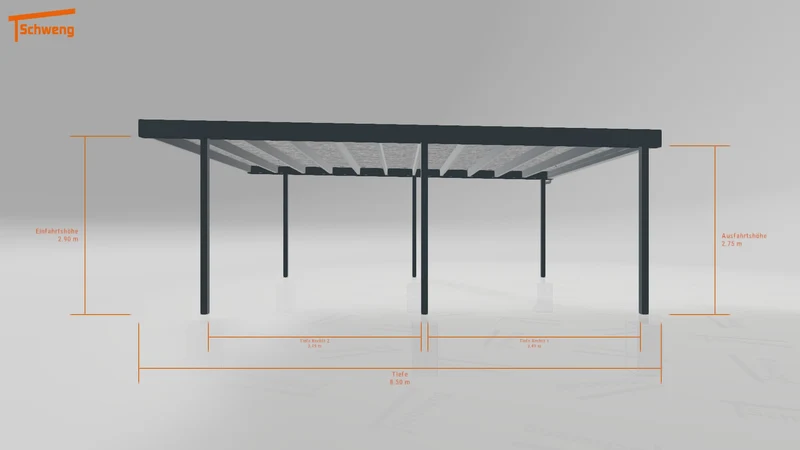 #DE Schweng Flachdachcarport C600+ (ID qdwn5z) #MTG