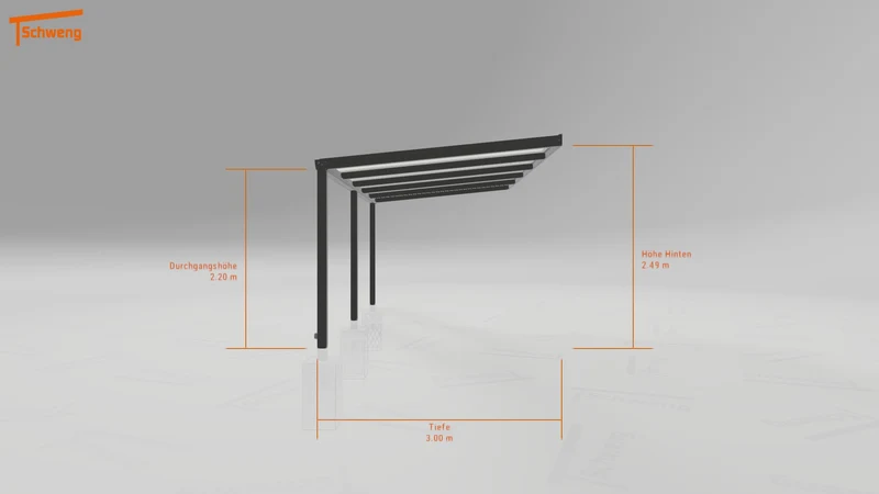 #DE Schweng Terrassenüberdachung S350 (ID n5x9m4)