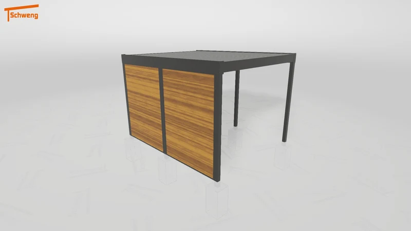#DE Schweng Flachdachcarport C600 (ID 42jqvm)