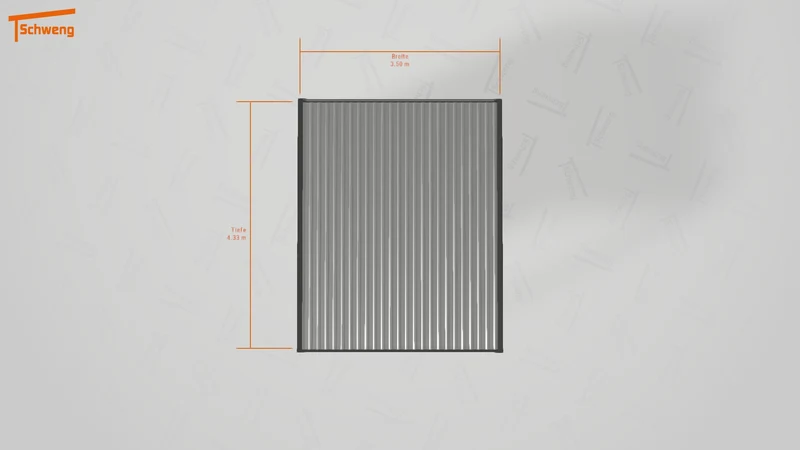 #DE Schweng Flachdachcarport C600 (ID 42jqvm)