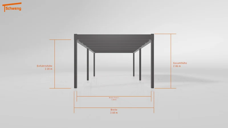 #AT Schweng Flachdachcarport C600 (ID x7n45d)