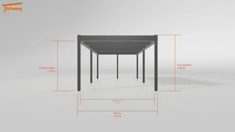 #DE Schweng Flachdachcarport C600 (ID mj7qvw) #MTG
