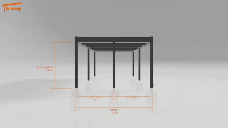 #DE Schweng Flachdachcarport C600 (ID mj7qvw) #MTG