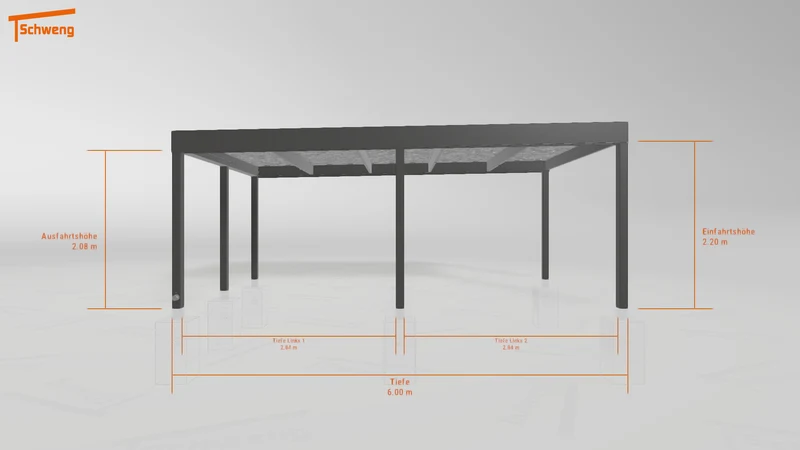 #DE Schweng Flachdachcarport C600 (ID mj7qvw) #MTG