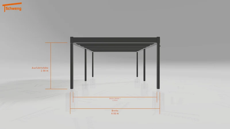 #DE Schweng Flachdachcarport C600 (ID 85b9v5) #MTG
