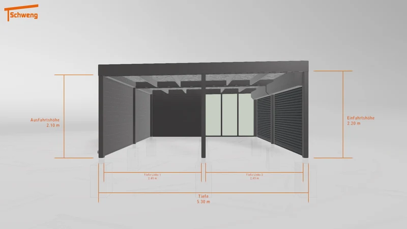 #DE Schweng Flachdachcarport C600 (ID 5mwrmd) #MTG