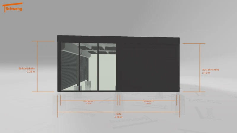 #DE Schweng Flachdachcarport C600 (ID 5mwrmd) #MTG