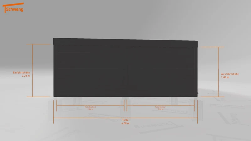 #DE Schweng Flachdachcarport C600+ (ID 338239) #MTG