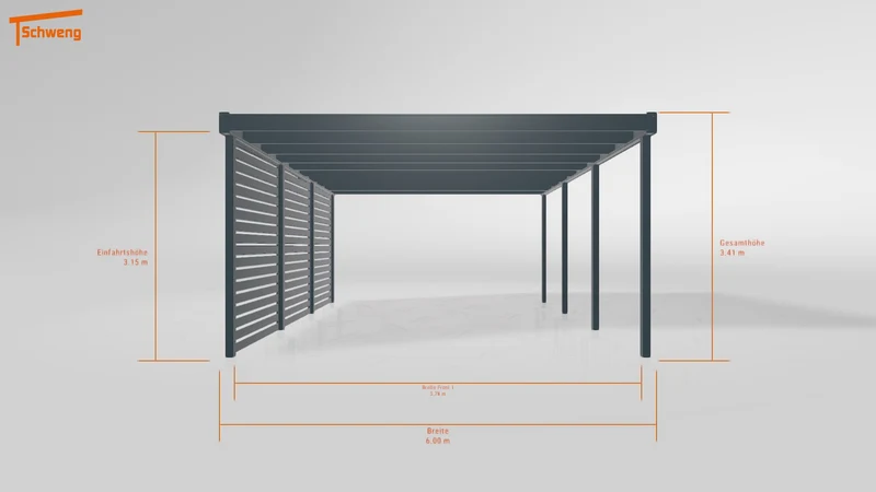 #DE Schweng Flachdachcarport C600 (ID w3n747) #MTG