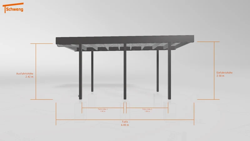 #DE Schweng Flachdachcarport C600+ (ID qdw9wg) #MTG