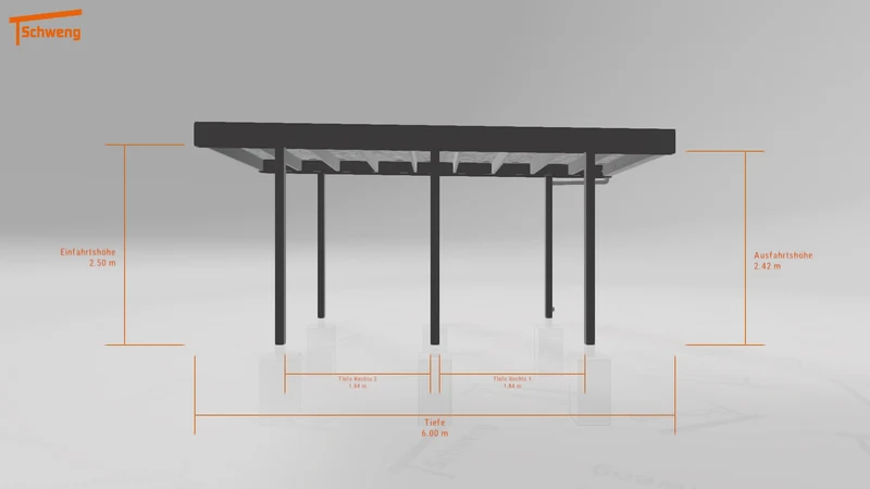 #DE Schweng Flachdachcarport C600+ (ID qdw9wg) #MTG