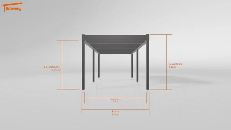 #DE Schweng Flachdachcarport C600+ (ID g7gdbq) #MTG